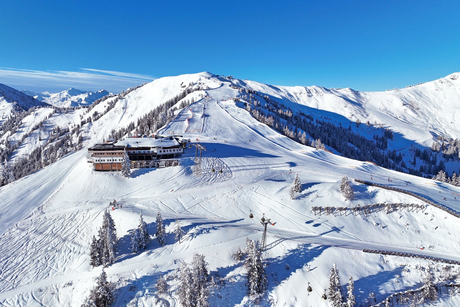 Das Skigebiet Dorfgastein-Großarl mit perfekt präparierten Pisten