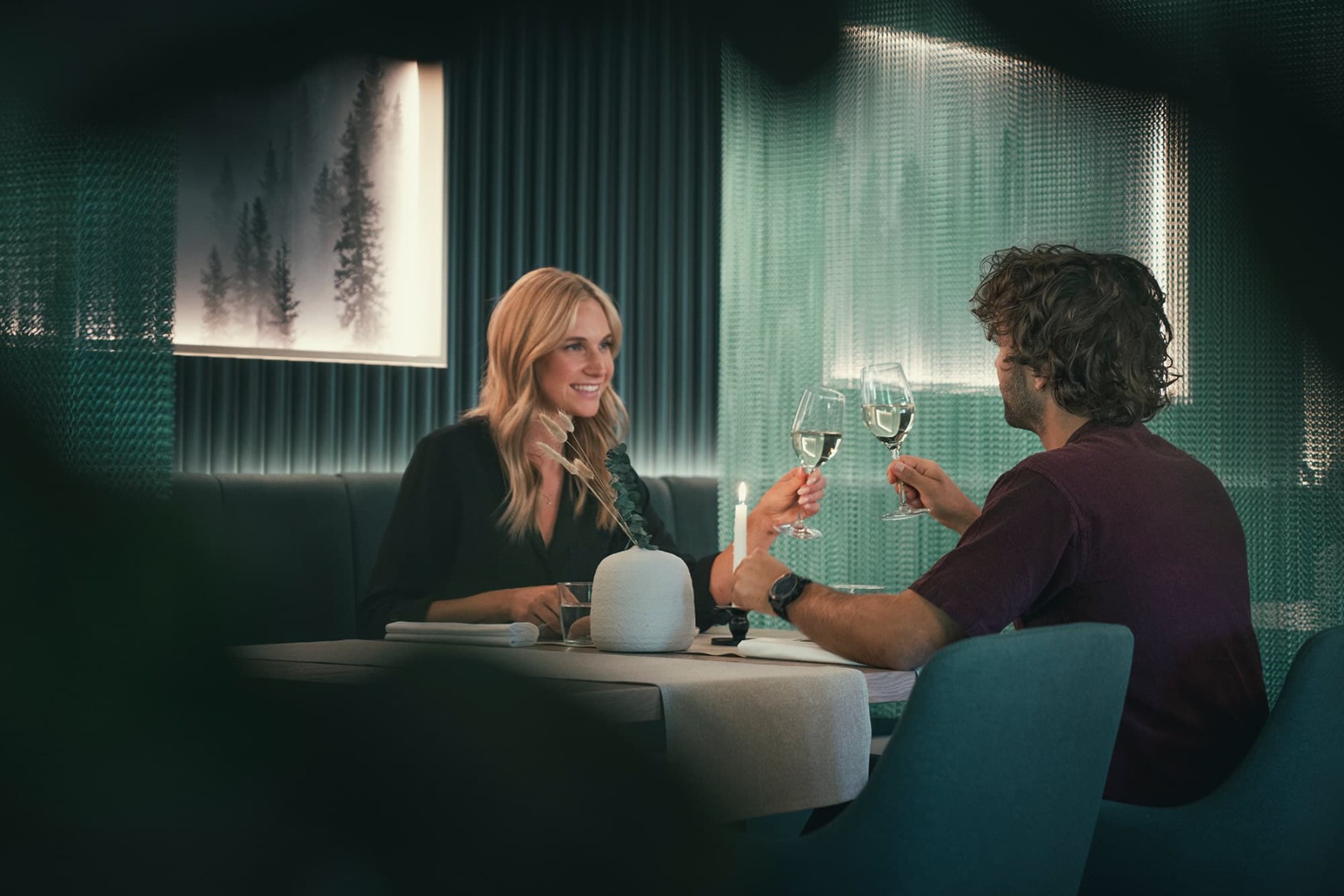 Ein guter Tropfen Wein zum Abendessen