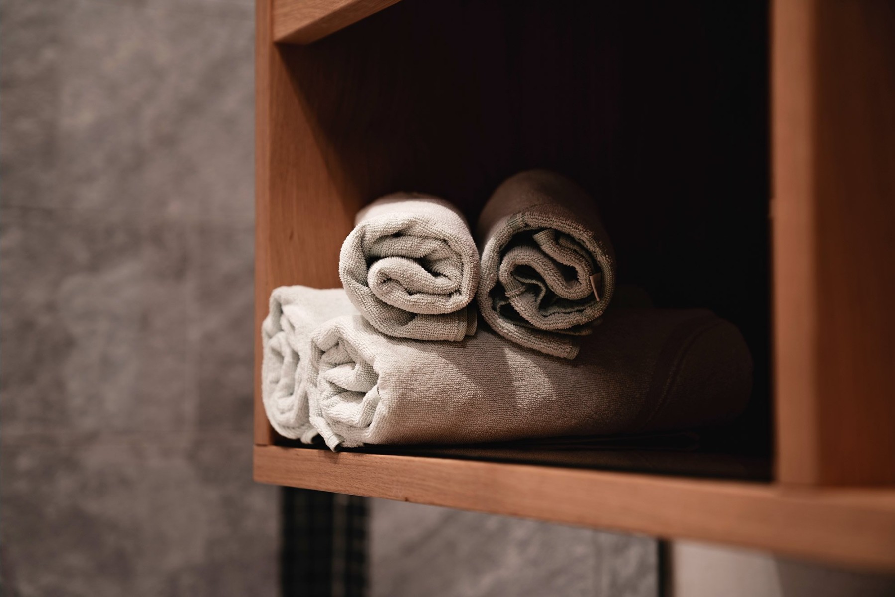 Handtücher im Badezimmer